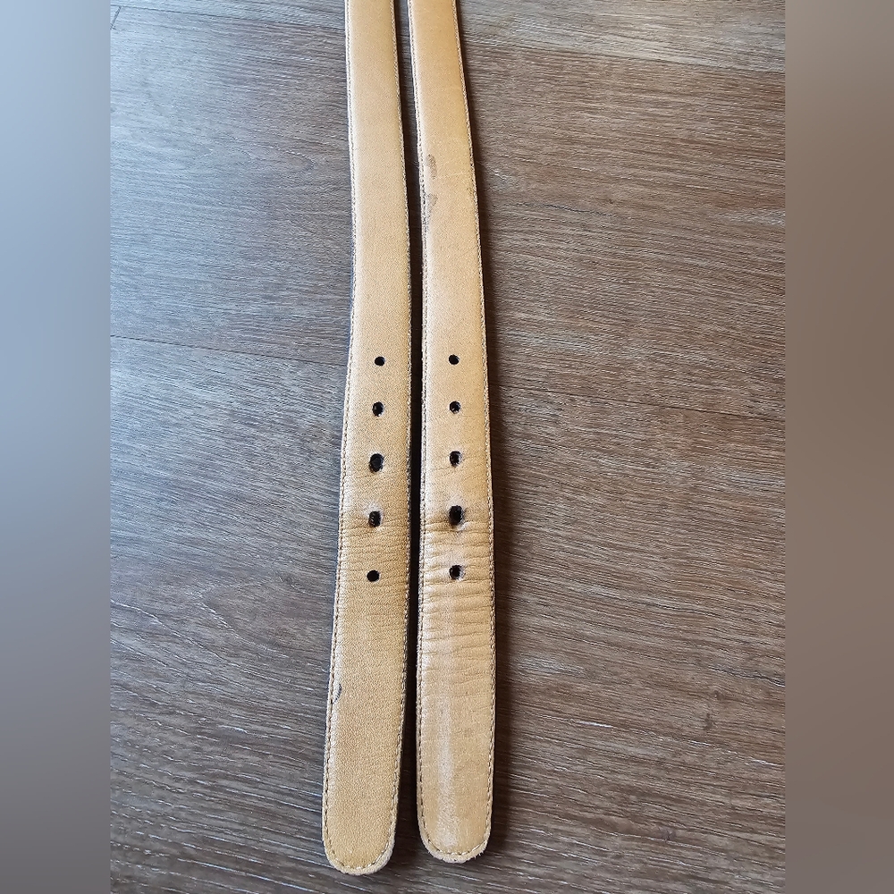 One Trafalgar Burnished Java Lizard Skin Belt Siz… - image 6